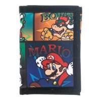 Nintendo Super Mario Bros. Mario And Friends Comic Art Velcro Wallet (mw1ppjsmb)