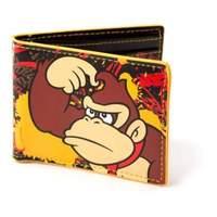 Nintendo Super Mario Bros. Donkey Kong Bi-fold Wallet Yellow/black