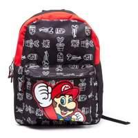 Nintendo Super Mario Bros. Mario Backpack With Character Pattern Black/red (bp1jg4smb)