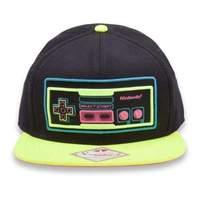 Nintendo Original Fluorescent Nes Controller Snapback Baseball Cap Black/yellow (sb0g1rnct)