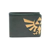 Nintendo Legend Of Zelda Hyrule Royal Crest Bi-fold Wallet One Size Dark Green (mw140127zel)