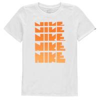 Nike Logo Repeat T Shirt Junior Boys