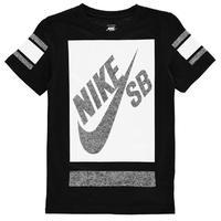 nike qtt block t shirt junior boys