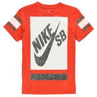 nike qtt block t shirt junior boys