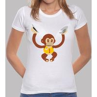 nice monkey white shirt