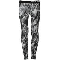 nike all over print warm tights junior girls