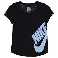 Nike Futura Logo T Shirt Junior Girls