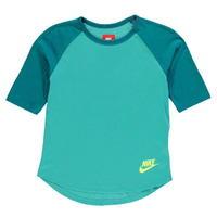 Nike Three Quarter Sleeves T Shirt Junior Girls