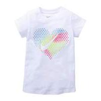 nike girls pop heart short sleeve tee