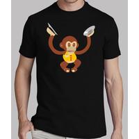 nice monkey black shirt