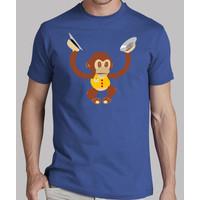 nice monkey blue shirt