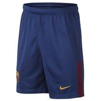 Nike FC Barcelona 2017/18 Home Shorts - Youth - Deep Royal Blue/University Gold