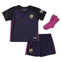 Nike FC Barcelona 2016/17 Away Kit - Infants - Purple Dynasty/Black/Vivid Pink