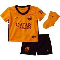 nike fc barcelona 201516 away kit infants university goldroyal blue