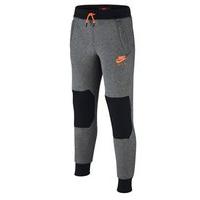 Nike Air Sportswear Pants - Boys - Carbon Heather/Black/Total Orange