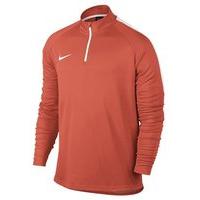 nike dry academy half zip drill top youth turf orangewhite