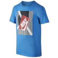 nike nsw shoe box short sleeve tee boys photo bluestealth