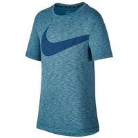 nike breathe hyper gfx short sleeve tee boys industrial blue