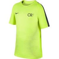 Nike Dry Squad CR7 Tee - Boys - Volt/Seaweed