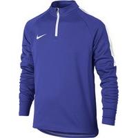 nike dry academy half zip drill top youth paramount bluewhite