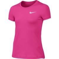 Nike Pro Cool Tee - Girls - Hyper Pink/White