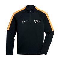 nike kids nike squad cr7 football drill top black