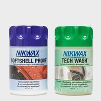 nikwax softshell proof and tech wash wash in twin pack assorted