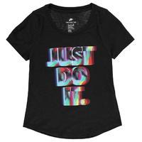 Nike Short Sleeve Rainbow T Shirt Junior Girls