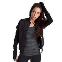 nike sphere bomber jacket black heatherblackblack womens