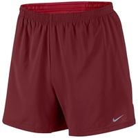 nike 5 distance shorts red