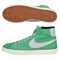 Nike Blazer Mid Premium Vintage Suede Trainer - Poison Green/Strata Grey-Black