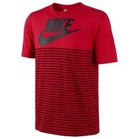 Nike Mesh Stripe T-Shirt Red