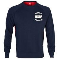 nike aw77 gf ls crew black