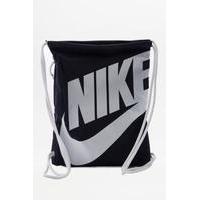 Nike Heritage Navy Gym Sack Backpack, BLACK