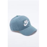 nike futura washed blue white logo cap blue