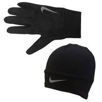 Nike Running Dri-Fit Glove & Beanie Set - Womens - Black/Silver