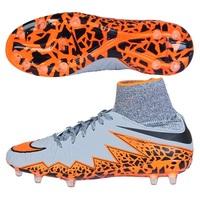 Nike Hypervenom Phantom II Firm Ground Football Boots - Kids Lt Grey