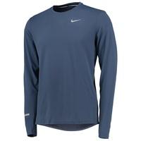 Nike Dri-Fit Contour T-Shirt - Long Sleeve Blue