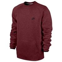 nike tech fleece 1mm crew sweater red