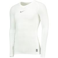 nike pro combat lightweight seamless baselayer top long sleeve white