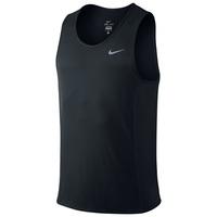 nike dri fit miler singlet black