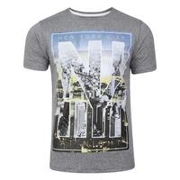 niy yarn dyed t shirt in dark grey grindal dissident