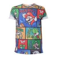 Nintendo Super Mario Bros. All-over Mario And Co Extra Large T-shirt (ts877036ntn-xl)