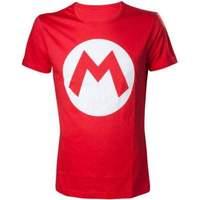 Nintendo Super Mario Bros. Big Mario Logo Men\'s T-shirt Medium Red (ts313152ntn-m)