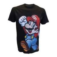 nintendo xs black super mario t shirt