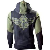 nintendo legend of zelda medium mens hoodie with zelda back design gre ...