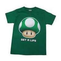 Nintendo MUSHROOM Get a Life T-Shirt - Small