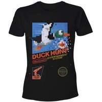 nintendo duck hunt game cover mens t shirt medium black ts201476ntn m