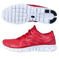 nike free run 2 premium trainers red red