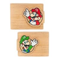 Nintendo Super Mario Bros. Mario & Luigi with Pop-lock Clip Unisex Bi-Fold Wallet